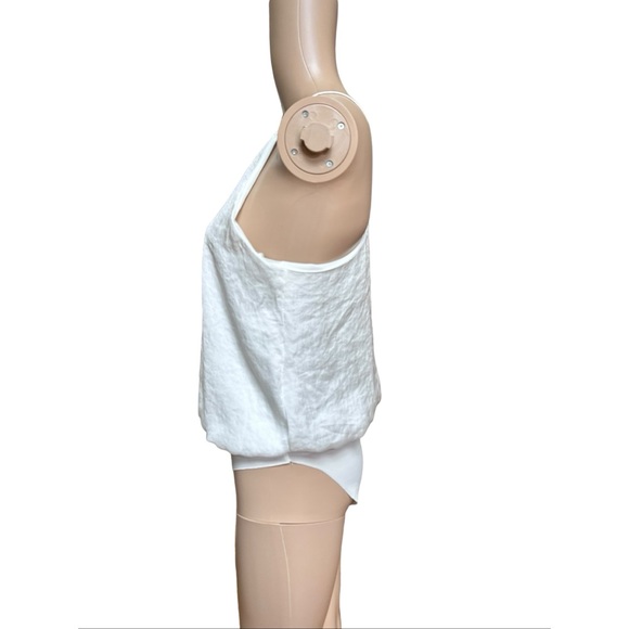 Zara Ivory Satin Effect Strappy Blouse Bodysuit, NWT, S - Picture 2 of 12